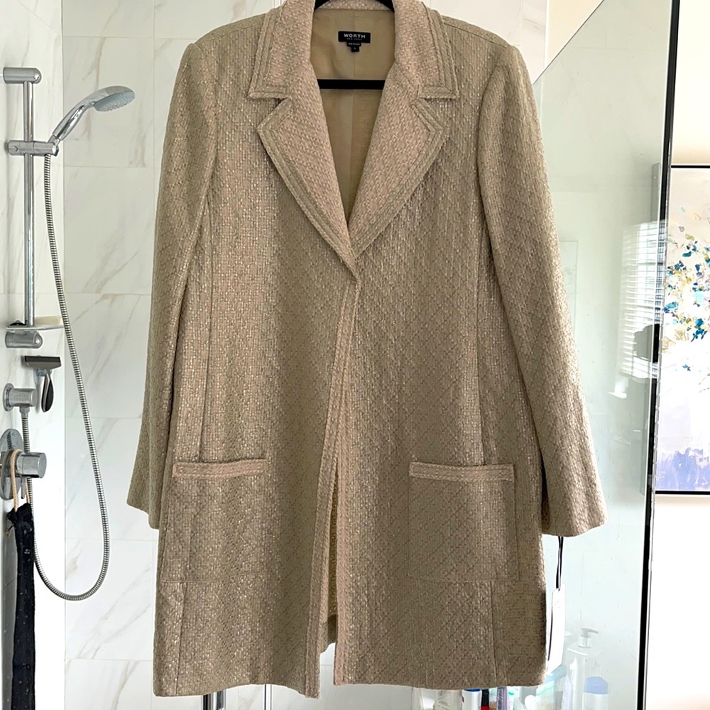 Silver shimmer elegant jacket